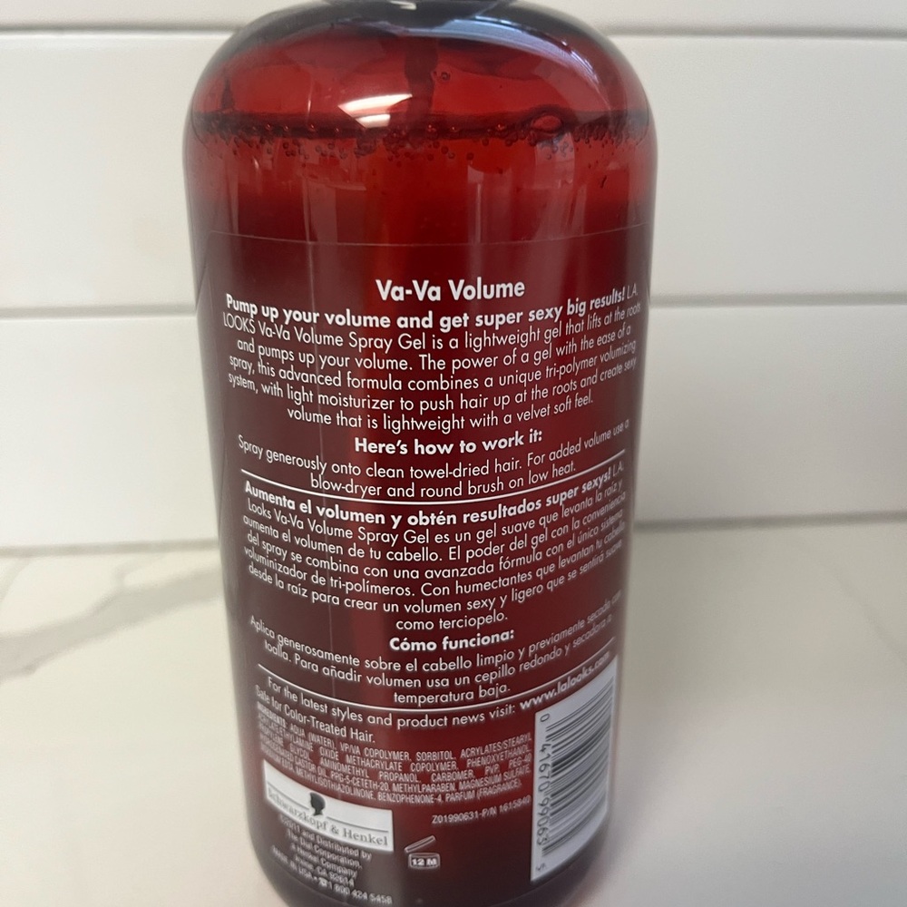 L.A. Looks Va-Va Volume Boosting Mega Hold #8 Volumizing Pump Spray Gel - Picture 2 of 3